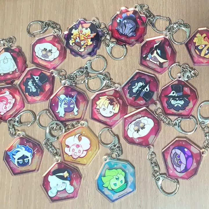 [BUNJANG] Cookierun Kingdom 5th Anniversary World Championship Soulstone Keyring Bundle Set / 판매/교환) 쿠키런 킹덤 쿠킹덤 영혼석 키링 일괄 5주년 월드챔피언십