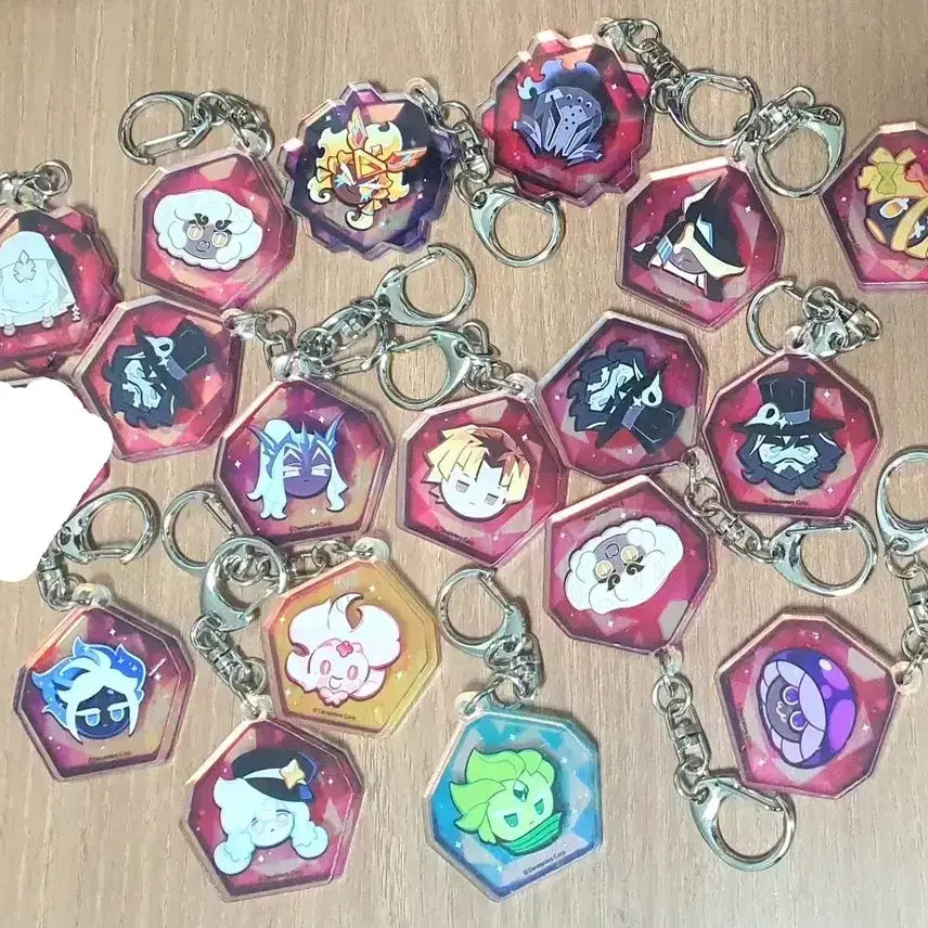 [BUNJANG] Cookierun Kingdom 5th Anniversary World Championship Soulstone Keyring Bundle Set / 판매/교환) 쿠키런 킹덤 쿠킹덤 영혼석 키링 일괄 5주년 월드챔피언십