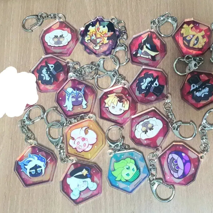 [BUNJANG] Cookierun Kingdom 5th Anniversary World Championship Soulstone Keyring Bundle Set / 판매/교환) 쿠키런 킹덤 쿠킹덤 영혼석 키링 일괄 5주년 월드챔피언십