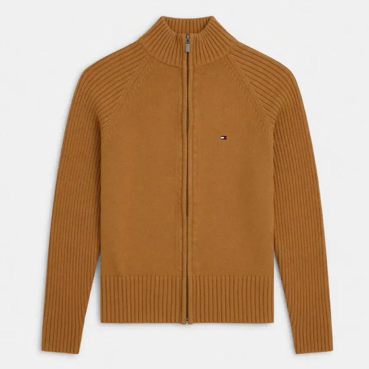 [BUNJANG] Tommy Hilfiger Cotton Knit Zip-Up Cardigan / [S] TOMMY HILFIGER 타미힐피거 코튼 니트 집업