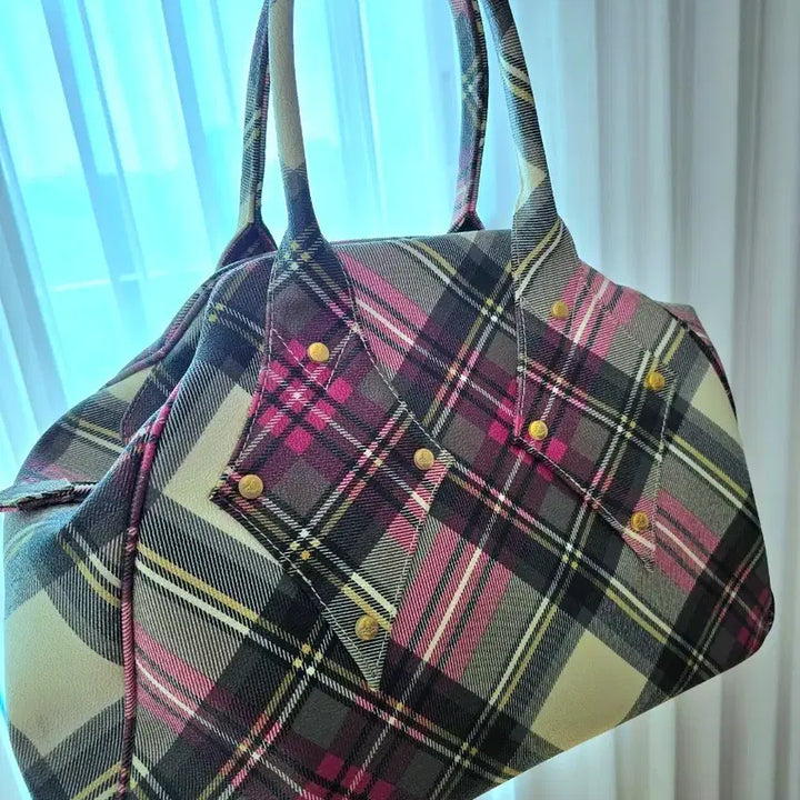[BUNJANG] Vivienne Westwood Tartan Check Bag / 비비안웨스트우드 타탄체크 가방
