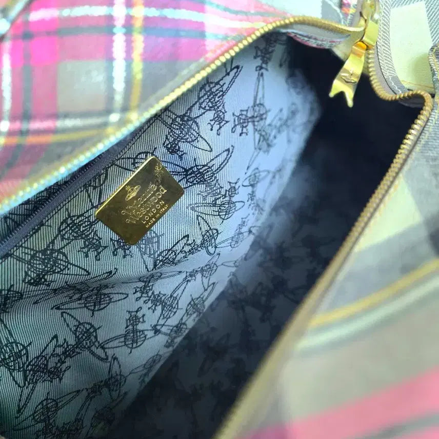 [BUNJANG] Vivienne Westwood Tartan Check Bag / 비비안웨스트우드 타탄체크 가방