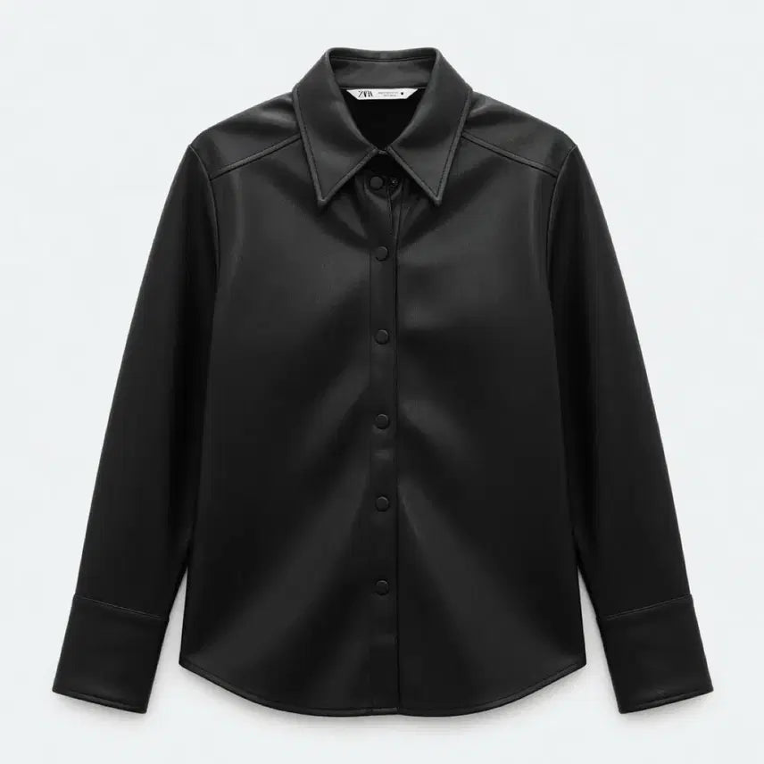 [BUNJANG] Zara Leather Shirt / [L] ZARA 자라 레더 셔츠