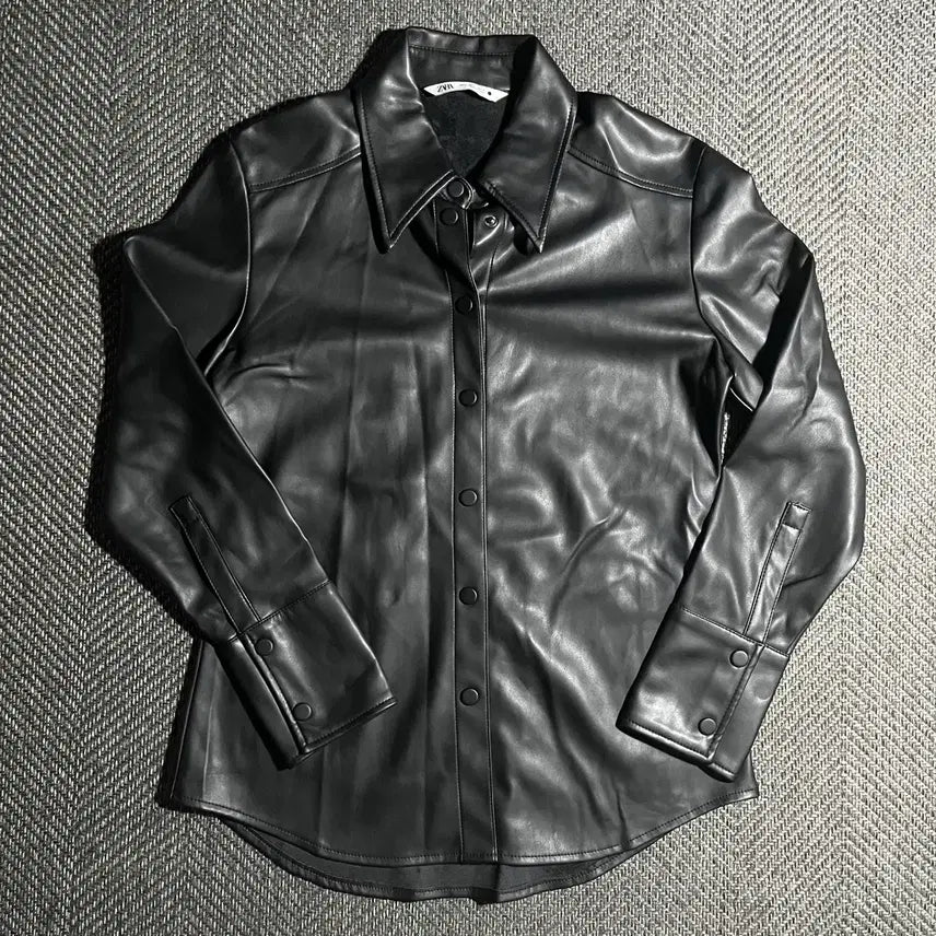 [BUNJANG] Zara Leather Shirt / [L] ZARA 자라 레더 셔츠