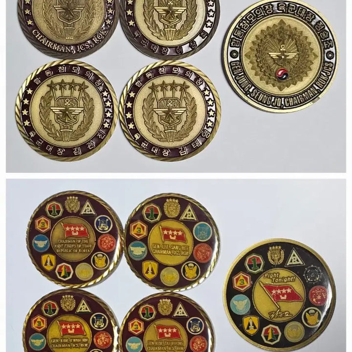 [BUNJANG] Joint Chiefs of Staff Commemorative Coin Bundle Set / 합참의장 기념 코인 일괄