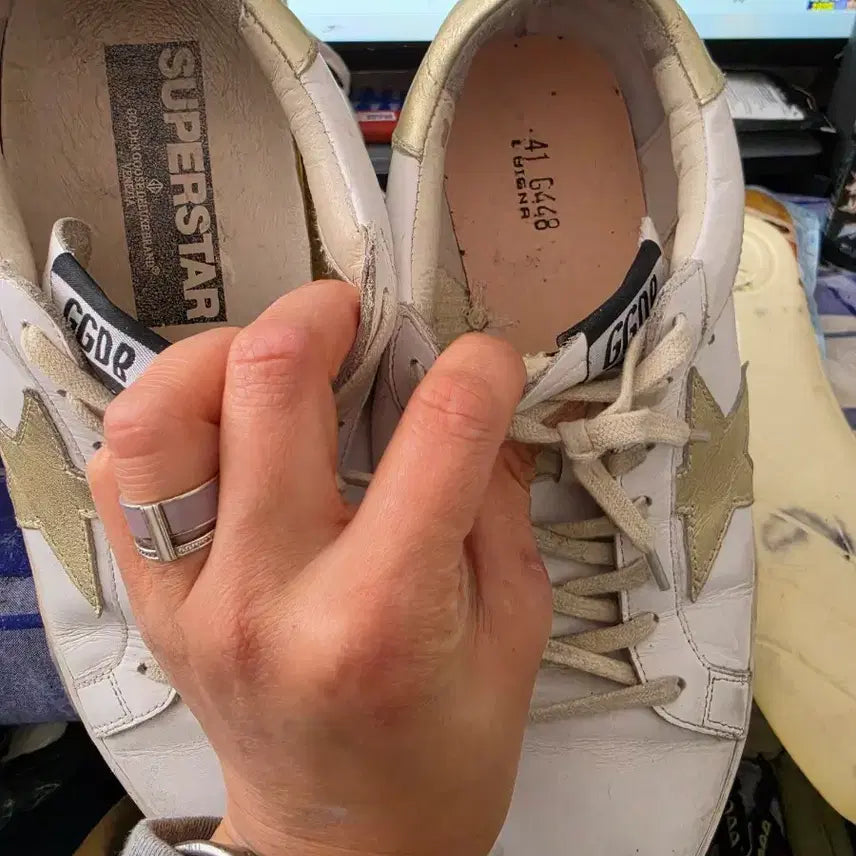 [BUNJANG] Golden Goose Superstar White/Gold Sneakers Size 41 / 골든구스 슈퍼스타 흰/금 41사이즈