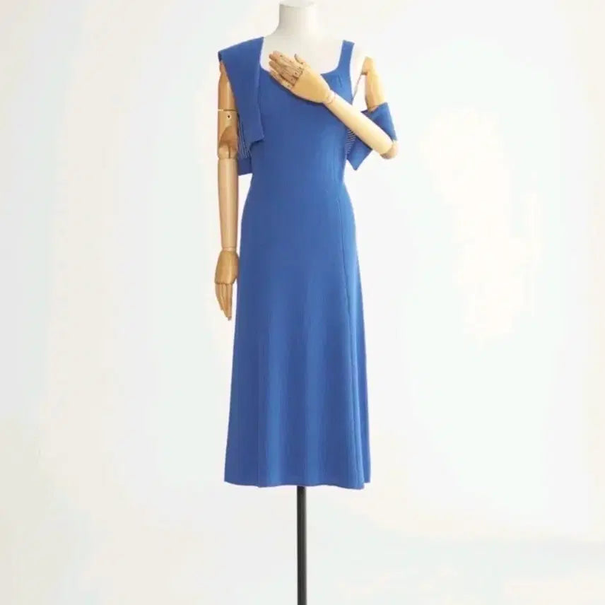[BUNJANG] Time Knit Dress with Scarf and Strap / 타임 _ [size: 55]   머플러 세트인 &amp; 스트랩  니트 원피스