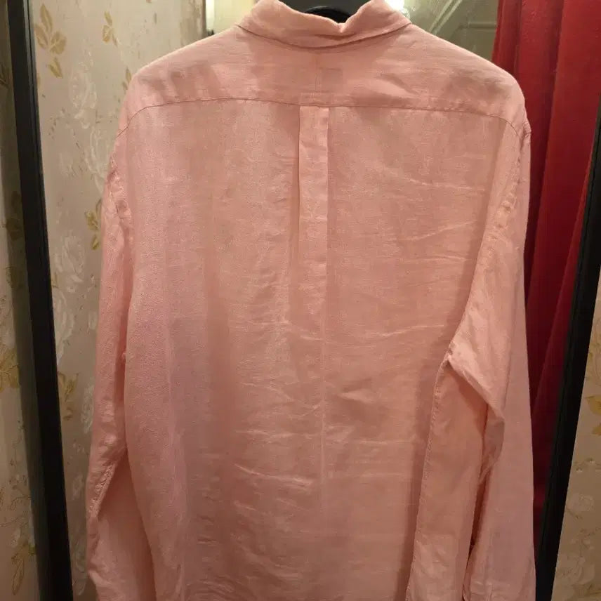 [SOLD OUT] 7/54 폴로 랄프로렌 핑크 린넨 셔츠 2XL
