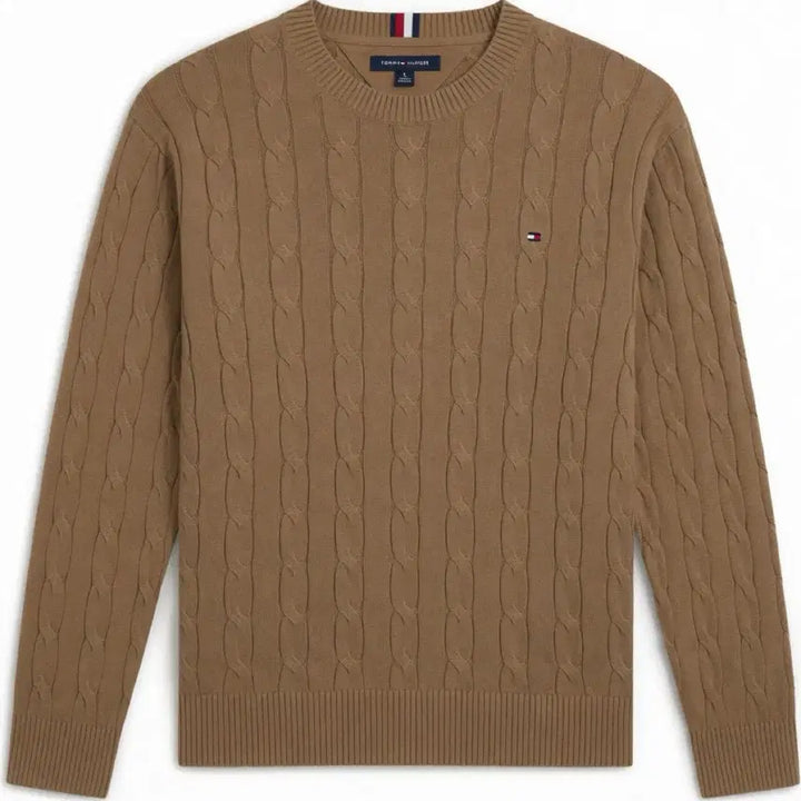 [BUNJANG] Tommy Hilfiger Cable Knit Cotton Sweater XL / [XL] TOMMY HILFIGER 타미힐피거 꽈배기 코튼 니트