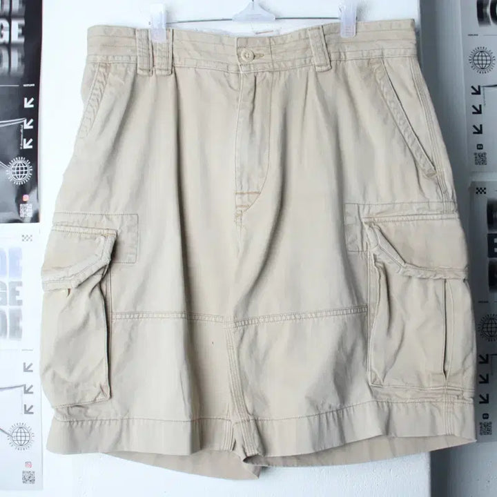 [BUNJANG] Polo Ralph Lauren Cargo Pants Beige Cotton XL / (XL) 폴로 랄프로렌 반바지 팬츠 카고 베이지 면 올드스쿨-257A