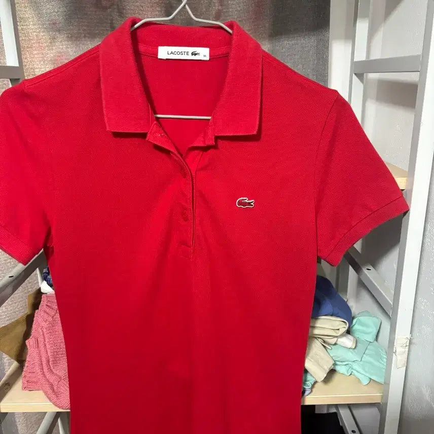[BUNJANG] Lacoste Red Dress Size 36 / 라코스테  레드 36사이즈 원피스