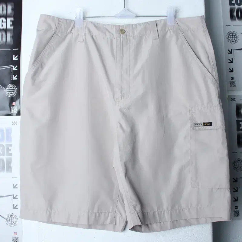 [BUNJANG] Vans Beige 90s Style Poly Shorts (2XL) / (2XL) 반스 반바지 팬츠 빅사이즈 90S 년대 베이지 폴리-257D
