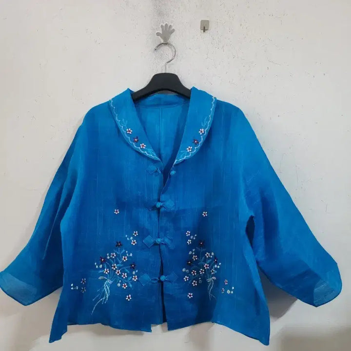 [BUNJANG] Ramie Embroidered Jogori / 모시자수저고리