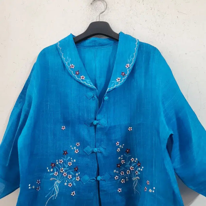[BUNJANG] Ramie Embroidered Jogori / 모시자수저고리