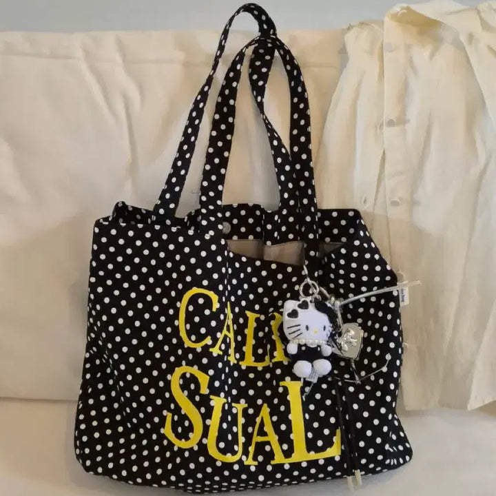 [BUNJANG] Coll Dot Eco Bag Shoulder Bag / 콜 에코백 신상 도트 숄더백