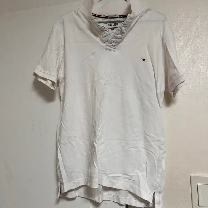 [BUNJANG] Tommy Hilfiger Denim White Short-Sleeve Polo T-Shirt Size M / 힐피거 데님 화이트 반팔 카라티 M