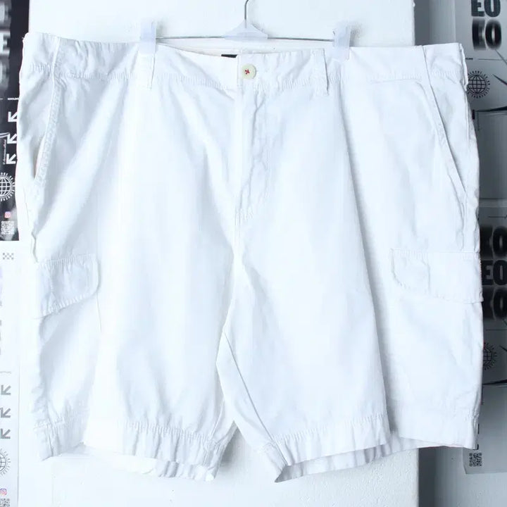 [BUNJANG] Tommy Hilfiger Big Size White Shorts Pants (XL-7XL) / (6XL-7XL) 타미힐피거 반바지 팬츠 빅사이즈 화이트-2581