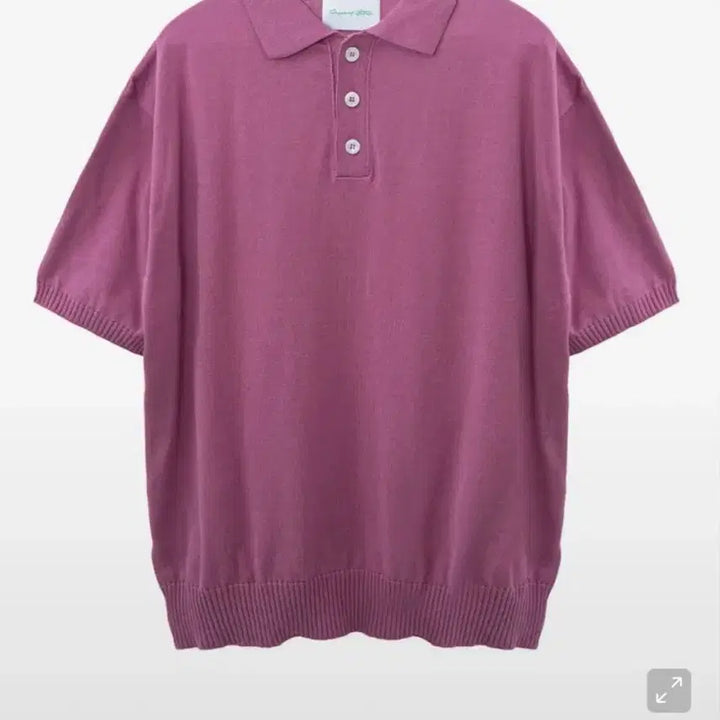 [BUNJANG] Preserved Station Short Sleeve Knit Polo Shirt Pink L / 프리저브드 스테이션 반팔 카라 니트 핑크 L 새상품