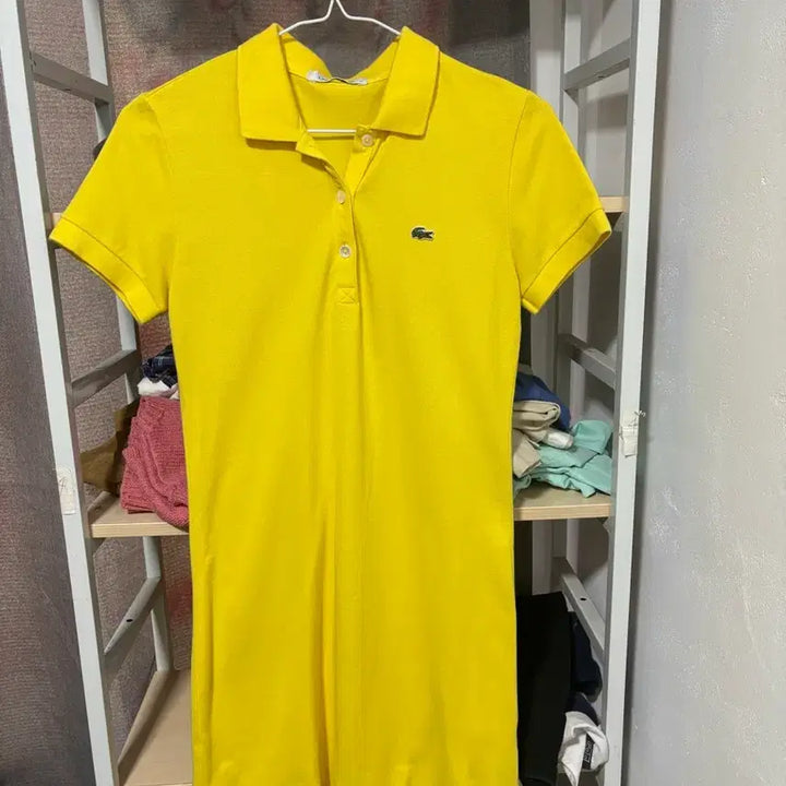 [BUNJANG] Lacoste Yellow Dress Size 38 / 라코스테 노란색 원피스