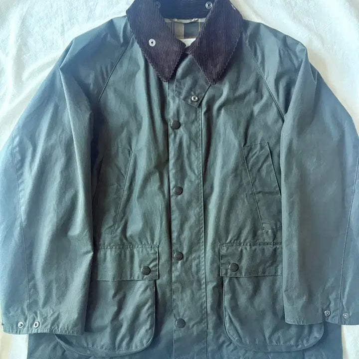 [BUNJANG] Barbour Bedale Waxed Jacket Sage (Size 38) / 바버 왁스 비데일 세이지 38
