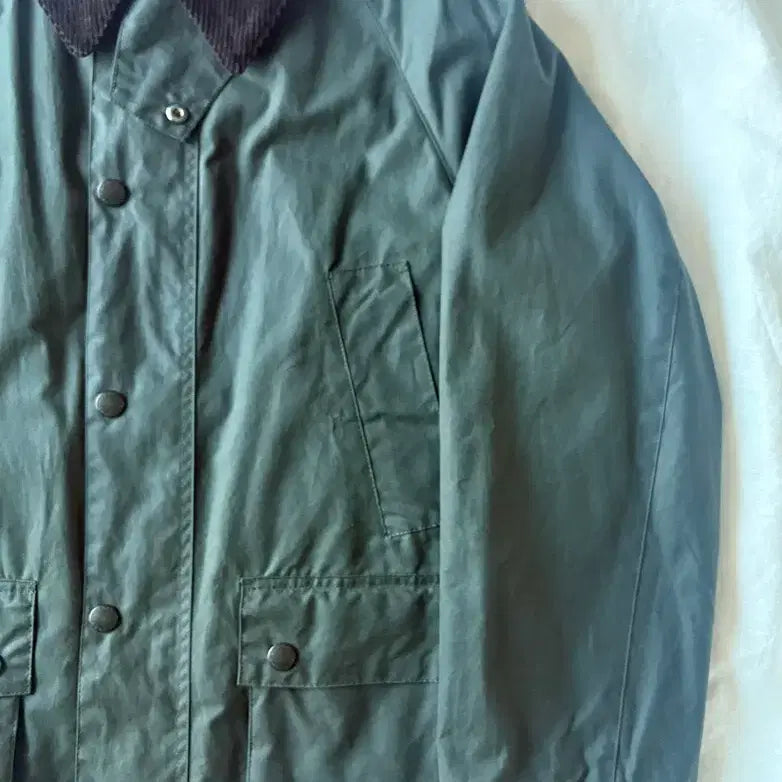 [BUNJANG] Barbour Bedale Waxed Jacket Sage (Size 38) / 바버 왁스 비데일 세이지 38