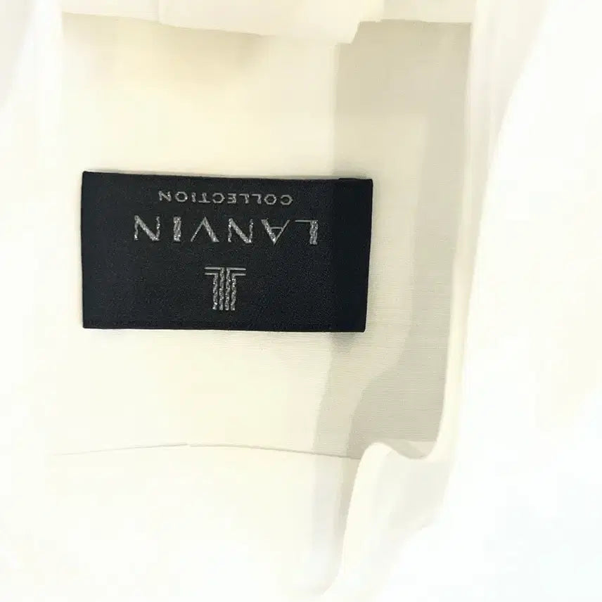 [BUNJANG] Lanvin Collection 2023 Puff Sleeve Shirring Blouse White Size 55 (New Condition) / 네고사절23년랑방컬렉션 퍼프 셔링 블라우스 화이트 55 새옷급