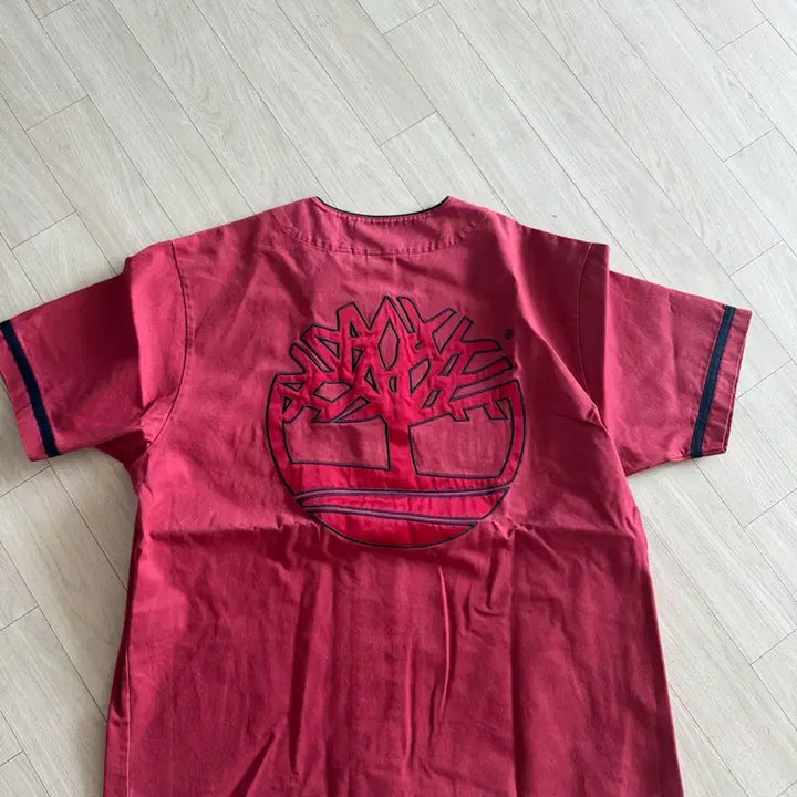 [BUNJANG] Supreme x Timberland Baseball Jersey Red (XL) / 슈프림 팀버랜드 베이스볼 저지레드(XL)팜