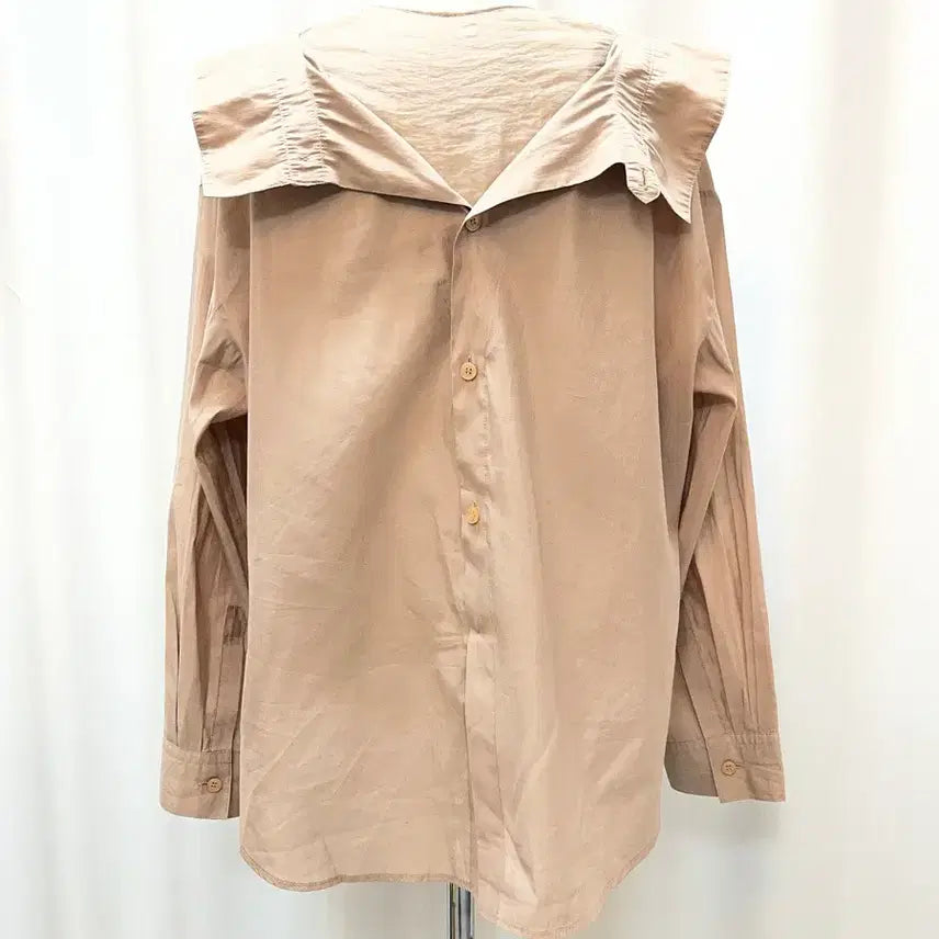 [BUNJANG] SYSTEM Sailor Collar Blouse Beige / 네고사절 SYSTEM 시스템 세일러카라 블라우스 베이지 55 상태좋음