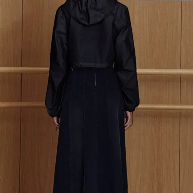 [BUNJANG] Hooded Windbreaker Jacket (Black) / 후드 윈드브레이커 자켓 (블랙)