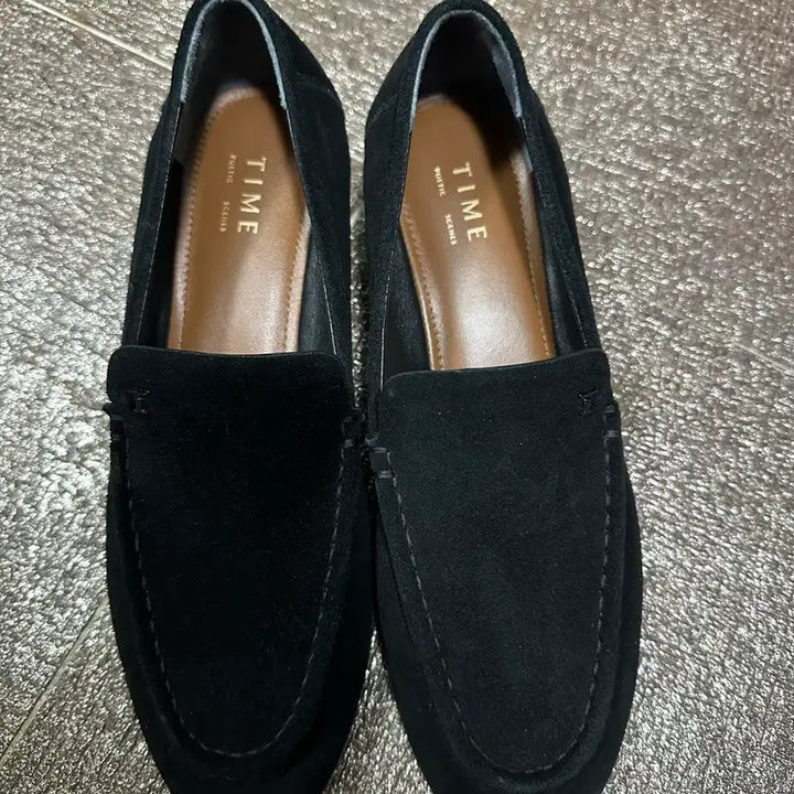 [BUNJANG] Time Suede Loafers Black 240 / 타임 스웨이드로퍼240