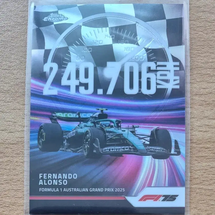 [BUNJANG] 2025 Topps Chrome F1 Fernando Alonso Top Speed Card / 2025 탑스크롬 F1 페르난도 알론소 탑스피드 카드 판매