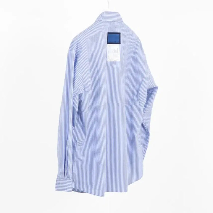 [BUNJANG] Document Back Logo Stripe Shirt Navy S / 도큐먼트 백로고 스트라이프 셔츠 S