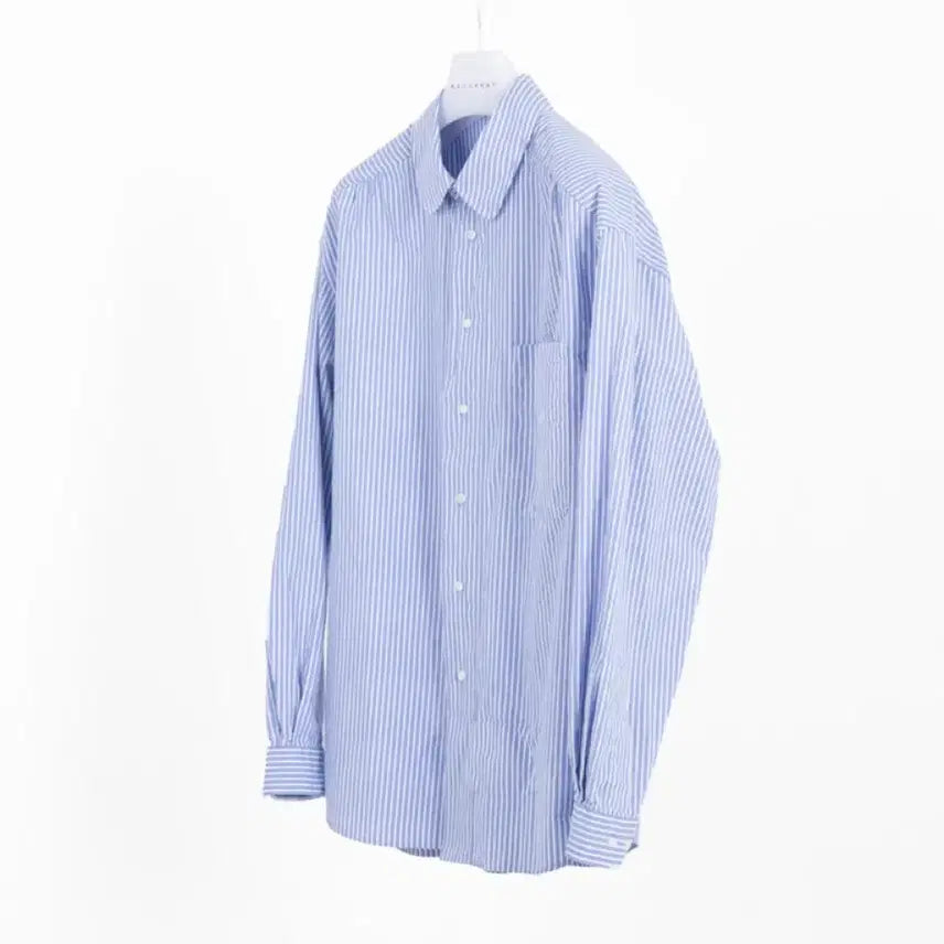 [BUNJANG] Document Back Logo Stripe Shirt Navy S / 도큐먼트 백로고 스트라이프 셔츠 S