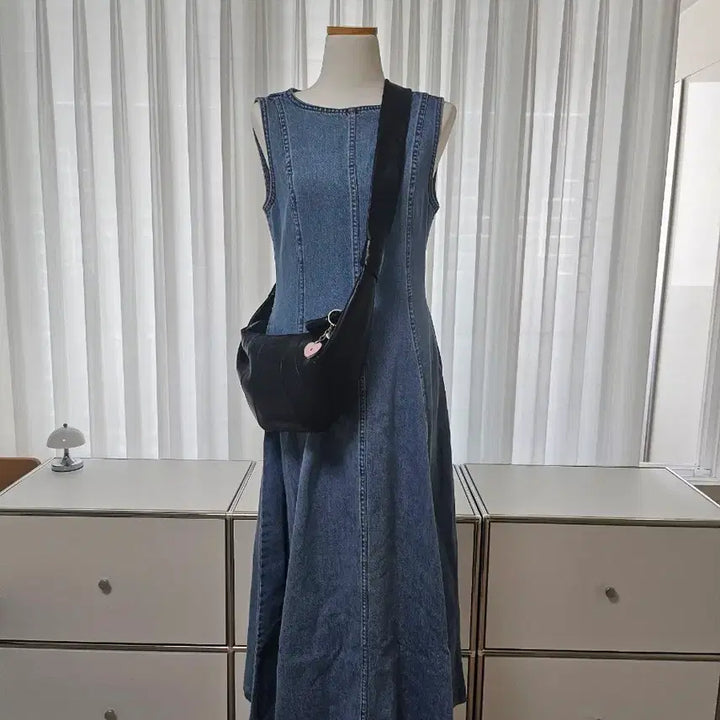 [BUNJANG] Denim Long Dress / 데님 롱 원피스