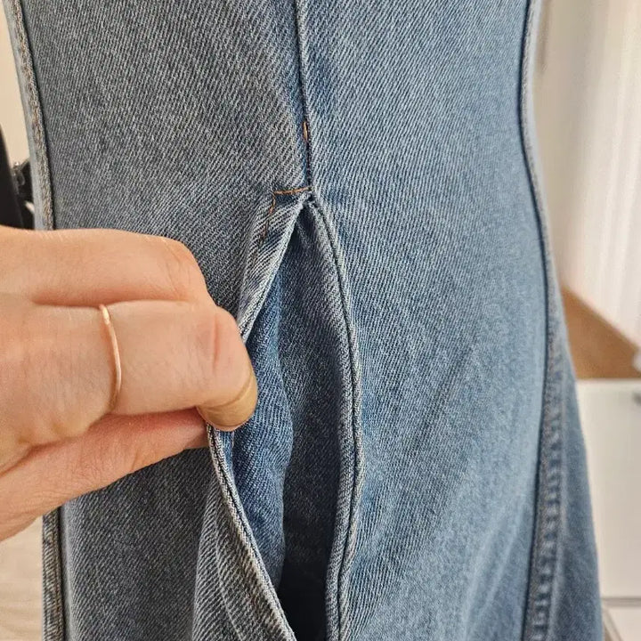 [BUNJANG] Denim Long Dress / 데님 롱 원피스