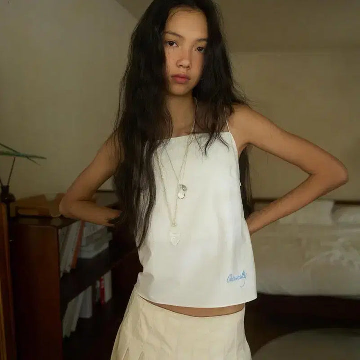 [BUNJANG] Oursalty Daily Cotton Sleeveless / 아우어솔티 데일리 코튼 슬리브리스