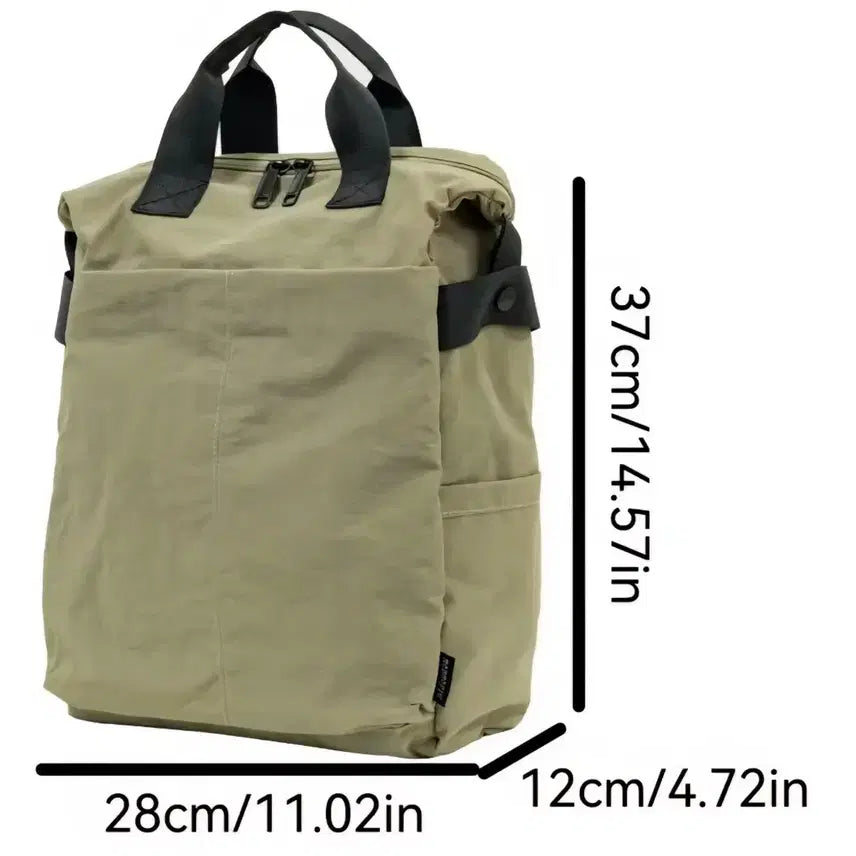 [BUNJANG] Khaki Tote Bag Shoulder Bag / 카키색 토트백 숄더백가방
