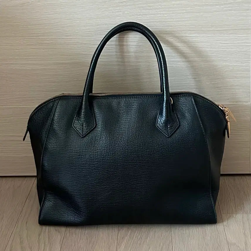 [BUNJANG] Couronne Black Leather Crossbody Bag / 쿠론 검정 가죽 크로스백