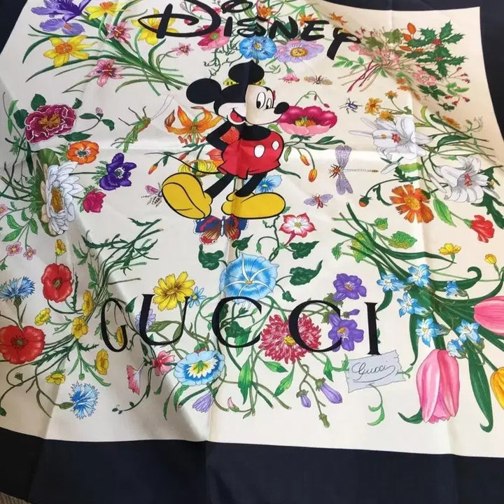 [BUNJANG] Gucci x Disney Collaboration Silk Scarf / 구찌 패션 스카프