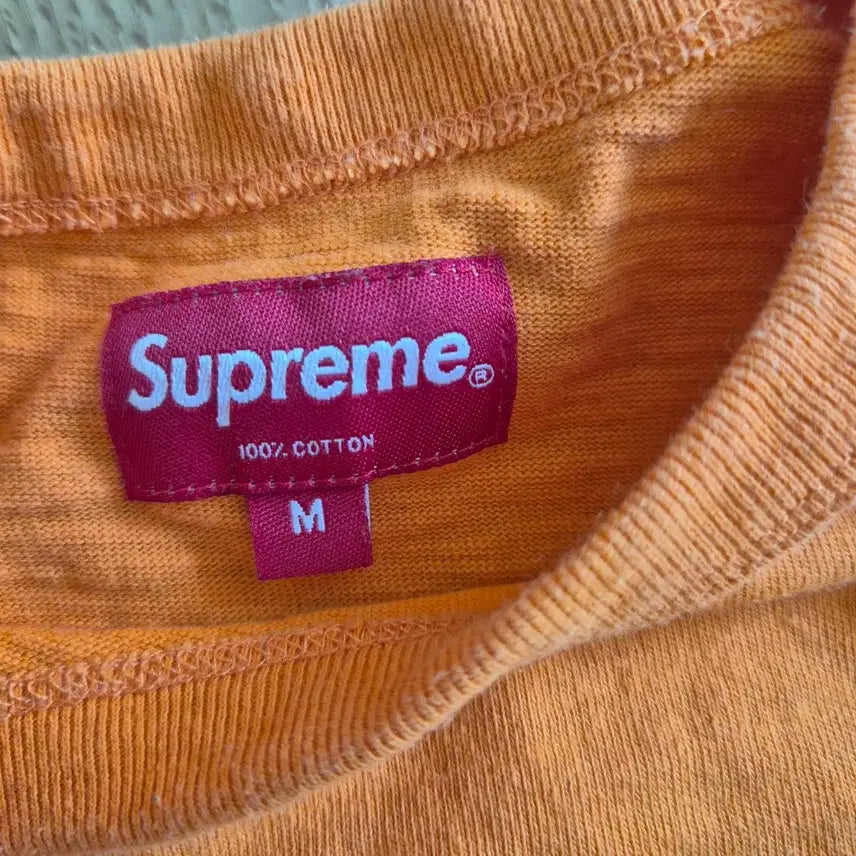 [BUNJANG] Supreme Star Logo T-Shirt Orange M / 슈프림 스타 로고 오렌지 티셔츠 M