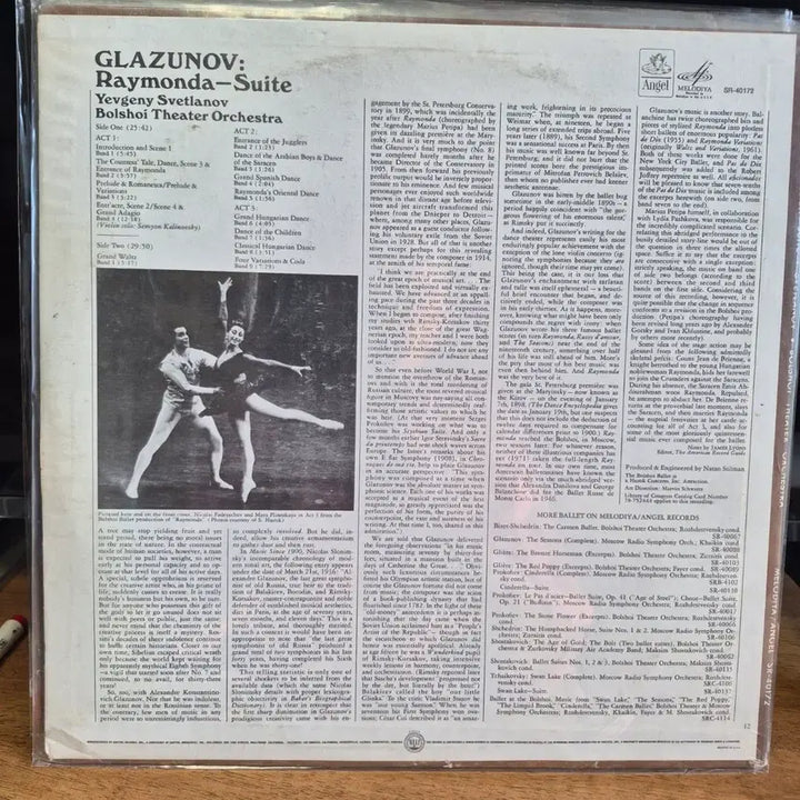 [BUNJANG] Glazunov Raymonda Suite LP Vinyl Record (Sealed) / Glazunov Raymonda Suite LP 미개봉 음반