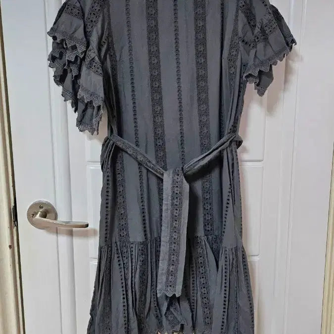 [BUNJANG] Adolfo Dominguez Charcoal Grey Dress Size 55 / <새상품 : 사이즈 55> -   아돌포 도밍게즈 원피스
