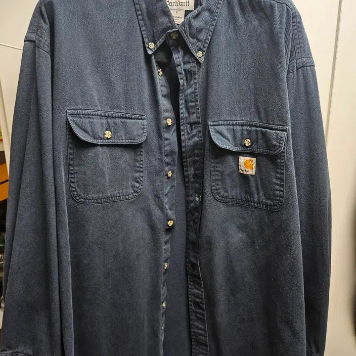 [BUNJANG] Carhartt Navy Work Shirt L / 칼하트 네이비 워크셔츠 L