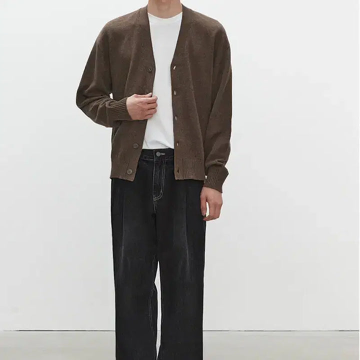 [BUNJANG] DECEIT Deep Pleats Wide Jeans DCPT03 (Set of 2) / [1+1](새상품)데케트 딥 플리츠 와이드진 DCPT03(28)
