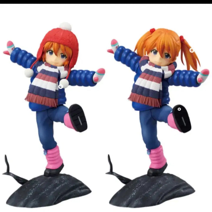 [BUNJANG] Evangelion Asuka Winter Childhood Set Figure / 개봉양품) 에반게리온 아스카 윈터 유년기 세트 피규어