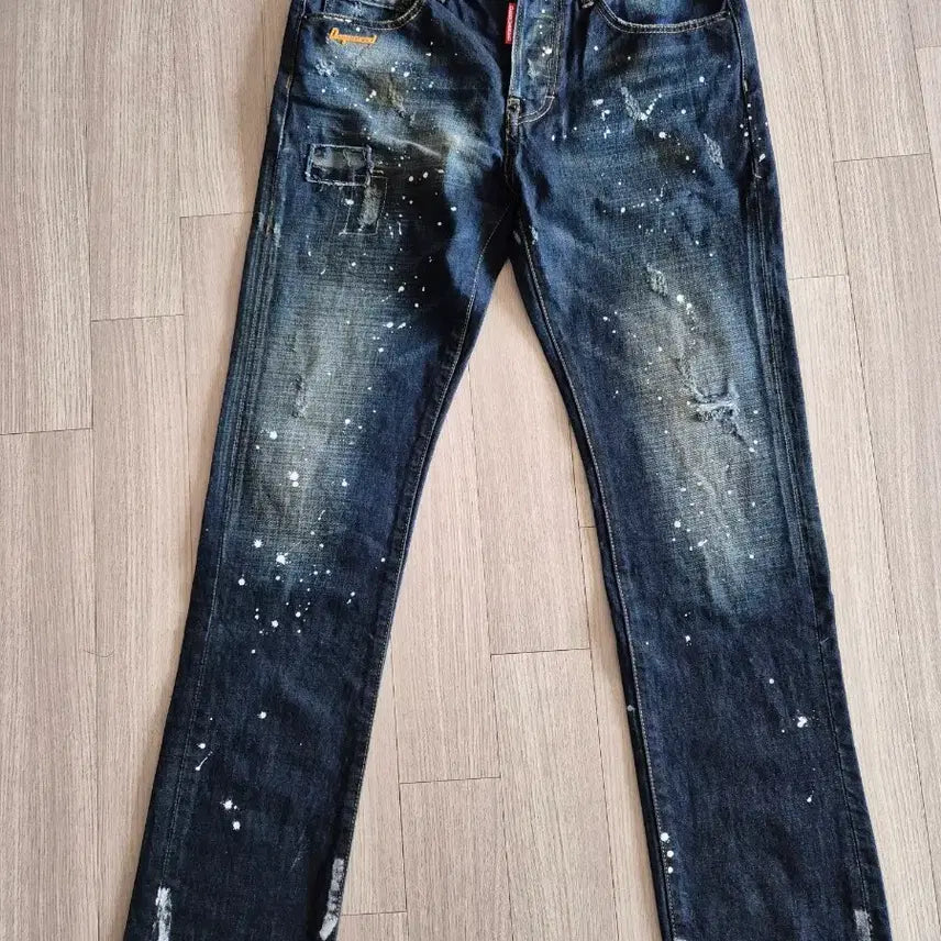 [BUNJANG] DSQUARED2 Paint Detail Denim Jeans / 디스퀘어드 페인트 데님 청바지 48사이즈
