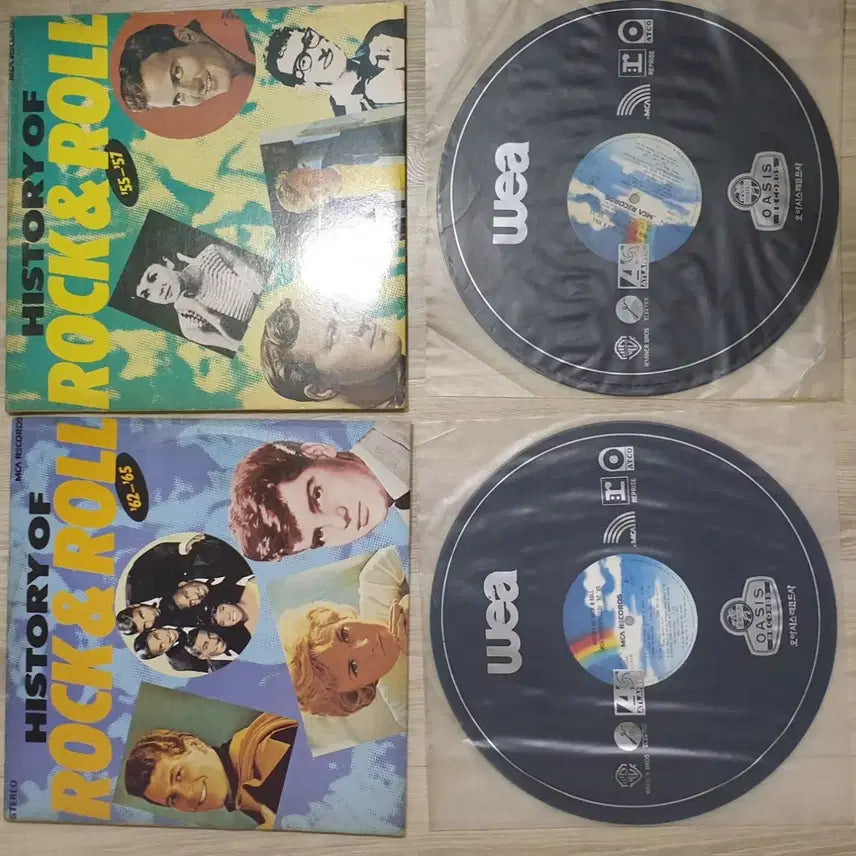 [BUNJANG] History of Rock &amp; Roll 2x LP Vinyl Records / 록앤롤 LP음반 2장
