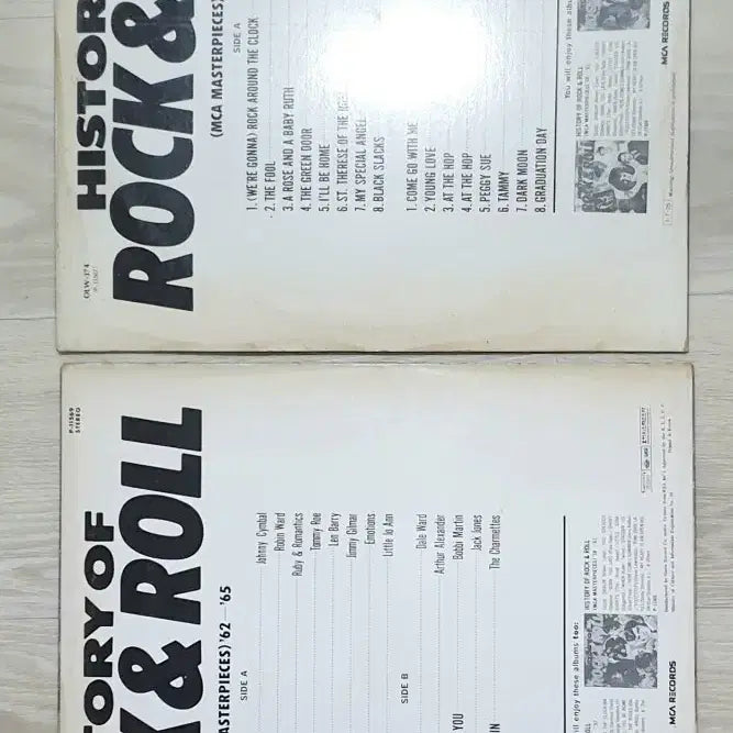 [BUNJANG] History of Rock &amp; Roll 2x LP Vinyl Records / 록앤롤 LP음반 2장