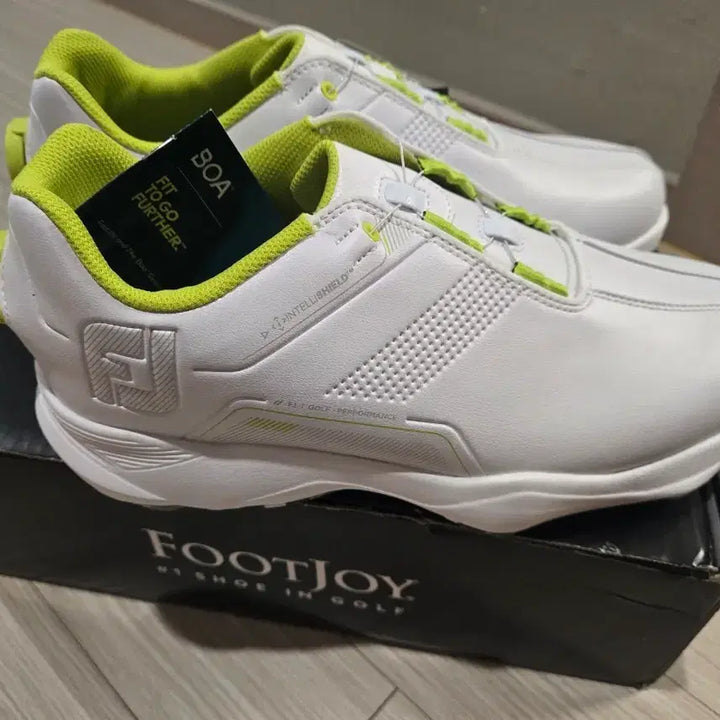 [BUNJANG] FootJoy Boa Golf Shoes (White/Green) - BOA System / 풋조이 보아 골프화 새제품 BOA 시스템 260 265 275
