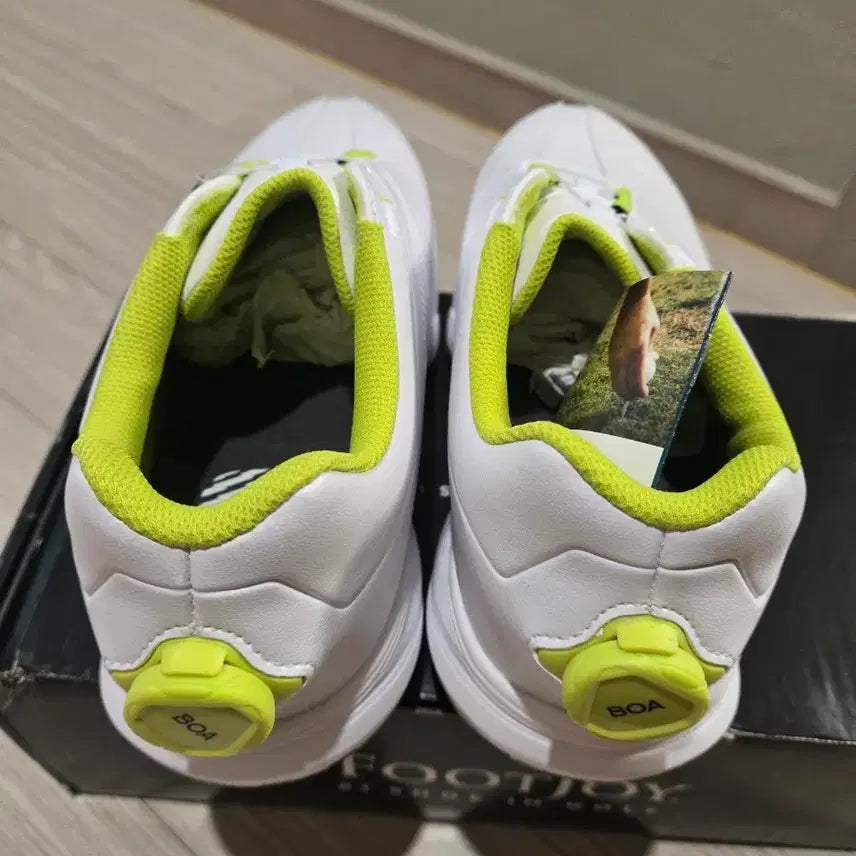 [BUNJANG] FootJoy Boa Golf Shoes (White/Green) - BOA System / 풋조이 보아 골프화 새제품 BOA 시스템 260 265 275